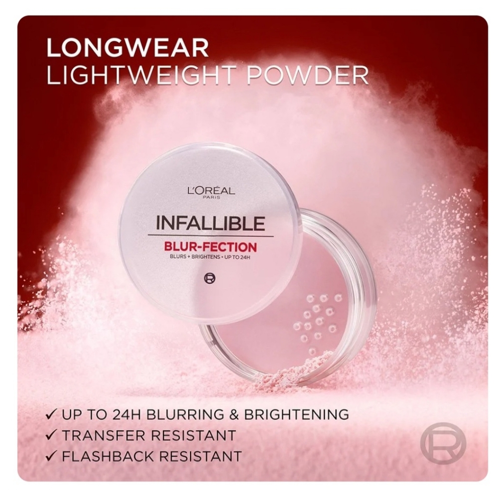 L'Oreal Infallible Blur-Fection Setting Powder : Translucent Light - Picture 5 of 9
